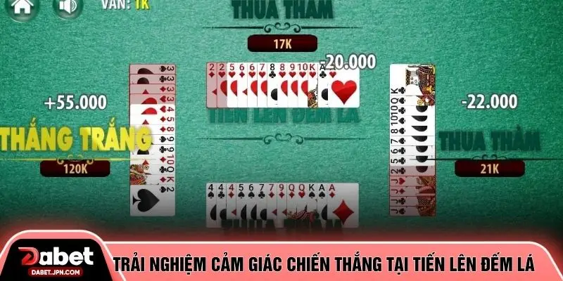 Trải nghiệm cảm giác chiến thắng tại Tiến Lên Đếm Lá